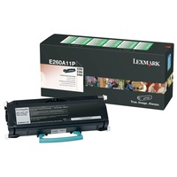 Lexmark BLACK (RETURN PROGRAM) TONER, YIELD 3,500 PAGES, FOR E260, E360, E460