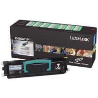 Lexmark BLACK (RETURN PROGRAM) TONER, YIELD 11,000 PAGES FOR E450