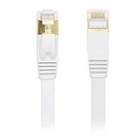 Edimax 15m 10GbE Shielded CAT7 Flat Network Cable - White