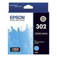 Epson 302 Standard Capacity Claria Premium Cyan Ink Cartridge