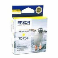 Epson T0754 Yellow Ink Cart 255 pages Yellow