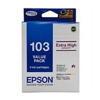 Epson 103 High Yield Cartridges - Black, Magenta, Cyan, Yellow