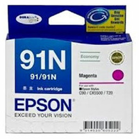 Epson 91N Magenta Ink Cart 215 pages Magenta