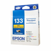 Epson 133 Ink Cartridge Pack - Black, Cyan, Magenta, Yellow