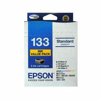 Epson 133 - Standard Capacity DURABrite Ultra – 5 x Ink Cartridge Value Pack