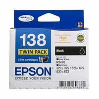 Epson 138 Black Twin Pack 380 pages x 2 Black