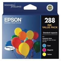 Epson 288 Standard Capacity DURABrite Ultra CMY Colour Ink Cartridge Pack