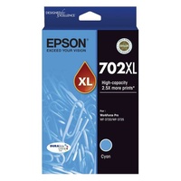 Epson 702XL High Capacity DURABrite Ultra Cyan Ink Cartridge