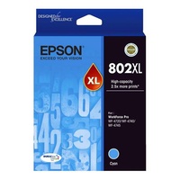 Epson 802XL High Capacity DURABrite Ultra Cyan Ink Cartridge