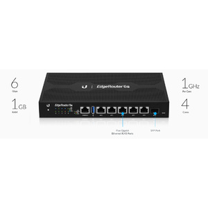 Ubiquiti Networks ER-6P EdgeRouter 6-Port Gigabit PoE Router with SFP ER-6P