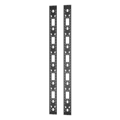 APC Schneider Electric Rack Panel - Black - 42U Rack Height - 2 Pack - 1868 mm Height - 129 mm Width - 10 mm Depth - ER7RCC42