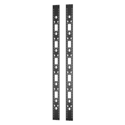 APC Schneider Electric Rack Panel - Black - 48U Rack Height - 2 Pack - 2135 mm Height - 129 mm Width - 10 mm Depth - ER7RCC48