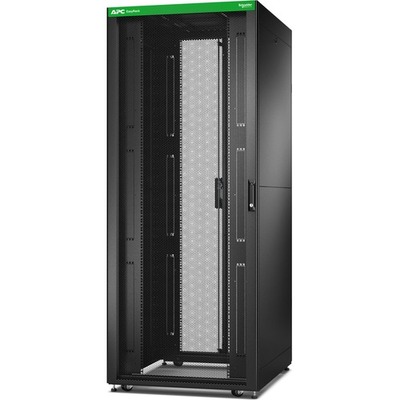APC 42U Floor Standing Enclosed Cabinet Rack Cabinet - 482.60 mm Rack Width x 641.40 mm Rack Depth - Black - 599.65 kg Dynamic/Rolling Weight Capacity