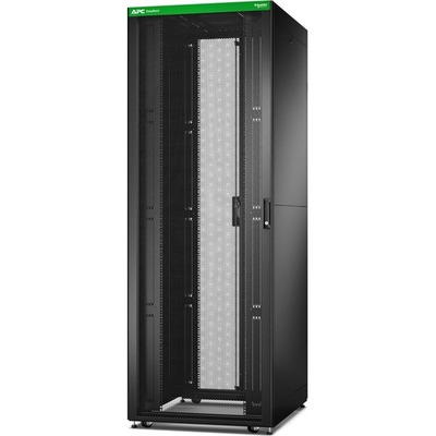 APC Easy 48U Floor Standing Enclosed Cabinet Rack Cabinet - 482.60 mm Rack Width x 838.20 mm Rack Depth - Black - 599.65 kg Dynamic/Rolling Weight Cap