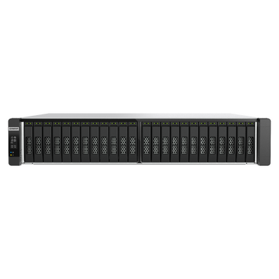 QNAP ES2486AFdc-2142IT-128G 24-Bay 2.5" dual port U.2/U.3 Intel Xeon 8-Core 128GB RAM  Enterprise NAS