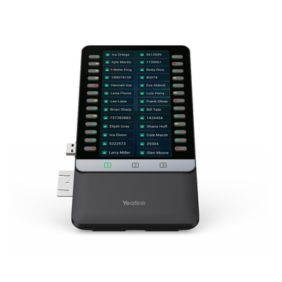 Yealink EXP55 Color Expansion Module, 5.5" Display, 78 Programmable Keys, Dual-Color LEDs, 3-Page View, USB Port, Compatible with T7X/T8X Series