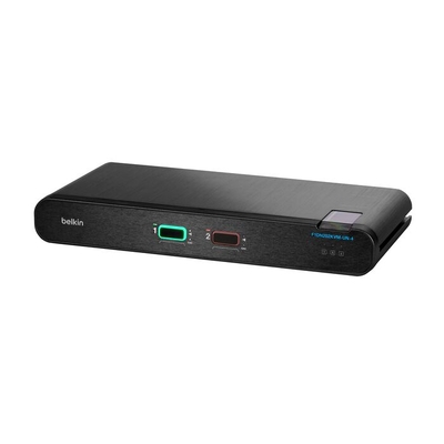 Belkin Universal 2nd Gen Secure KVM switch Rack mounting Black
