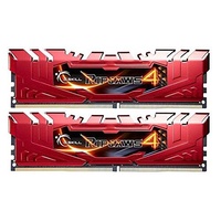 G.Skill Ripjaws 4 16GB (2x 8GB) DDR4 2400MHz Memory Red F4 F4-2400C15D-16GRR