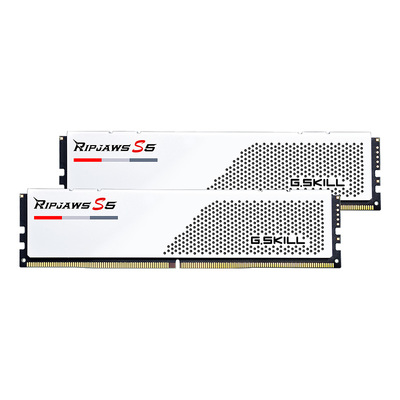 G.Skill Ripjaws S5 64GB (2x 32GB) DDR5 5200MHz CL36 Desktop Memory - White