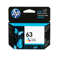 HP #63 Tri Colour Ink Cartridge 165 pages (F6U61AA)