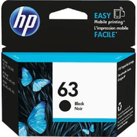 HP #63 Black Ink Cartridge 190 pages (F6U62AA)