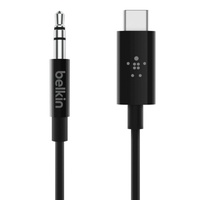 Belkin RockStar 3.5mm Audio Cable with USB-C Connector - 1.8M Black