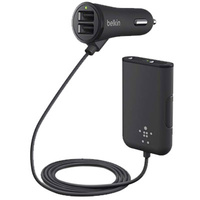 Belkin Backseat 4-Port Passenger Car Charger - 1.8m