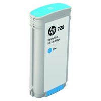 Hewlett Packard 728 130-ML CYAN DESIGNJET INK CARTRIDGE F9J67A