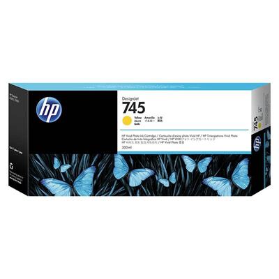 HP 745 300ML Ink Cartridge - Yellow (F9K02A)
