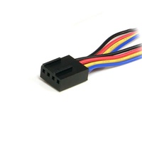 StarTech 12in 4 Pin PWM Fan Extension Power Y Cable – F/M - FAN4SPLIT12