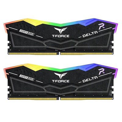 Team T-Force Delta RGB 32GB (2x 16GB) DDR5 6000MHz CL38 Desktop Memory - Black