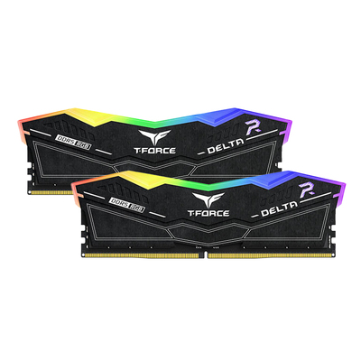 Team T-Force Delta RGB 32GB (2x 16GB) DDR5 7200MHz C34 Desktop Memory - Black