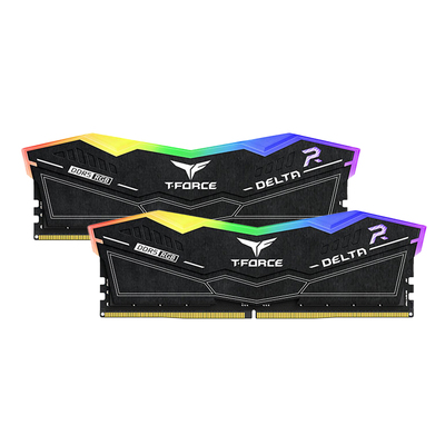 Team T-Force Delta RGB 32GB (2x 16GB) DDR5 7600MHz C36 Desktop Memory - Black