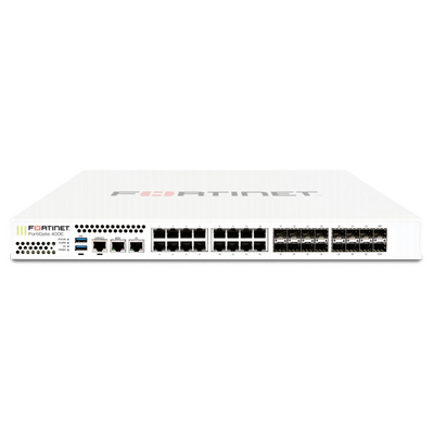 FORTINET FG-400E 18 X GE RJ45 PORTS (INCLUDING 1 X MGMT PORT 1 X HA PORT 16 X SWITCH PORTS) 16 X GE SFP SLOTS SPU NP6 AND CP9 HARDWARE ACCELERATED