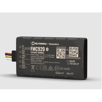 Teltonika FMC920 - Compact 4G LTE Cat 1 Model for Basic Tracking - Reliable 4G (LTE Cat 1) connection with fallback to 2G (GSM) network