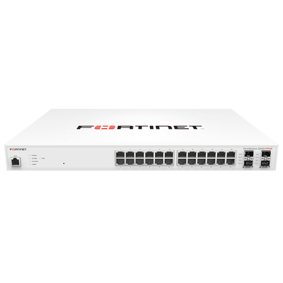 FORTINET FS-224E LAYER 2/3 FORTIGATE SWITCH CONTROLLER COMPATIBLE SWITCH WITH 24 X GE RJ45 PORTS 4 X GE SFP