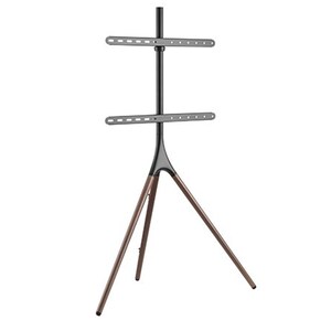 Brateck Easel Studio TV Floor Stand  TV for 45'-65' Up to 32kg - Matte Black & Walnut