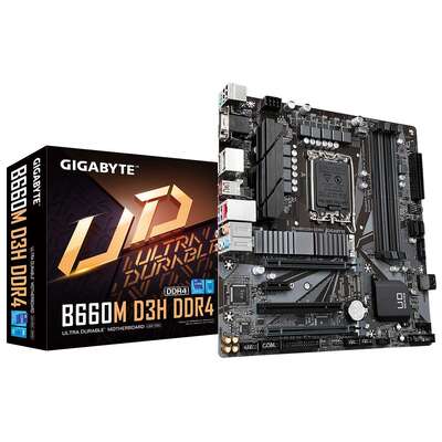 GIGABYTE B660M D3H MB, 1700, x4 DDR4, 4x SATA, M.2, USB3.2, uATX