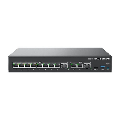 GRANDSTREAM GCC6011 BUILT-IN IPPBXENTERP GRADE FIREWALL VPN ROUTER 2X2.5 GB 10XGIGE NETWORK SWITCH