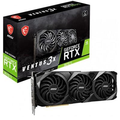 MSI NVIDIA GeForce RTX 3070 Graphic Card - 8 GB GDDR6 - GEFORCE RTX 3070 VENTUS 3X OC LHR