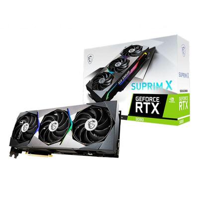 MSI GeForce RTX 3080 SUPRIM X 10GB Video Card - LHR Version - GEFORCE RTX 3080 SUPRIM X 10G LHR