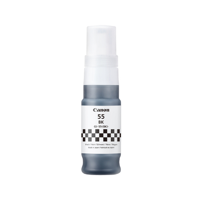 CANON GI-55 BK, GI-55 BLACK INK BOTTLE FOR GX1060 / GX2060 - 3K PAGE YIELD