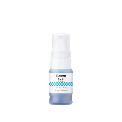 CANON GI-55 CYAN INK BOTTLE FOR GX1060 / GX2060 - 3K PAGE YIELD