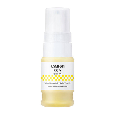 CANON GI-55 YELLOW INK BOTTLE FOR GX1060 / GX2060 - 3K PAGE YIELD