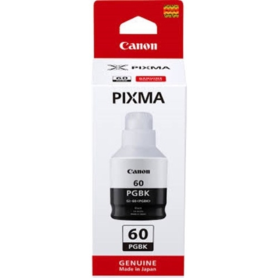 CANON GI60BK, BLACK 170ML INK BOTTLE FOR PIXMA ENDURANCE G6060 G6065 G7060 G7065