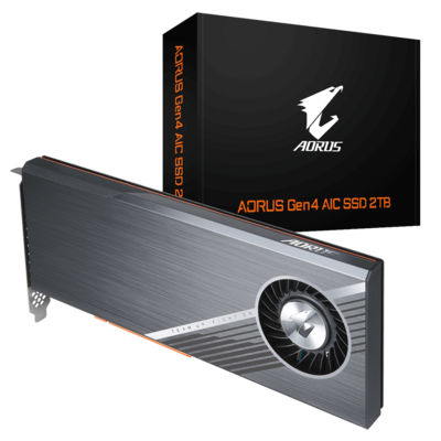 Gigabyte AORUS Gen4 AIC SSD 2TB - PCI-e 4.0, 4x 500GB SSD