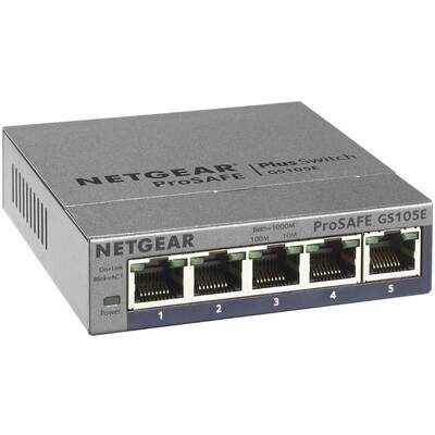 Netgear GS105E Prosafe Plus 5 Port Gigabit Switch