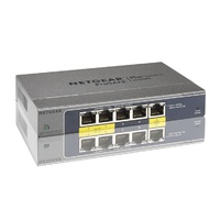 NETGEAR GS105PE ProSafe Plus 5-port Gigabit Switch with 2-port PoE