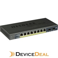 NETGEAR GS110TP ProSAFE 8-Port Gigabit PoE Smart Switch, 2 Gigabit Fibre SFP