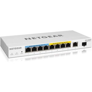 NETGEAR 10-Port Ultra60 PoE++ Gigabit Smart Managed Pro Rackmount Switch with 4 x PoE++ & 4 x PoE+, 2 x 1G Uplink (240W PoE Budget), ProSAFE Lifetime